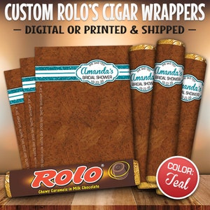 Personalized Bridal Shower Rolos Chocolate Cigar Wrappers - Bridal ...