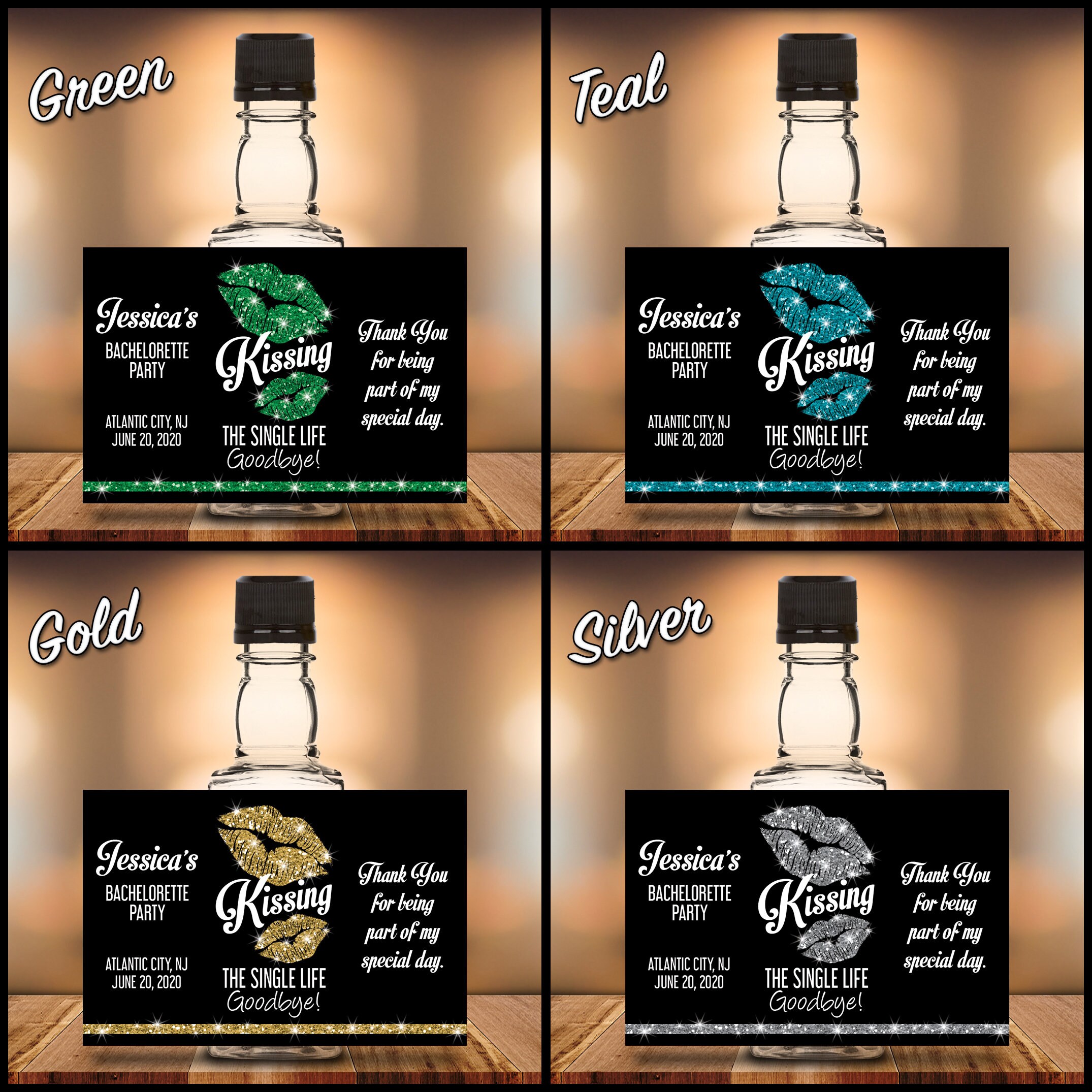 Mini Liquor Bottle Labels Mini Liquor Bottles Bachelorette Etsy