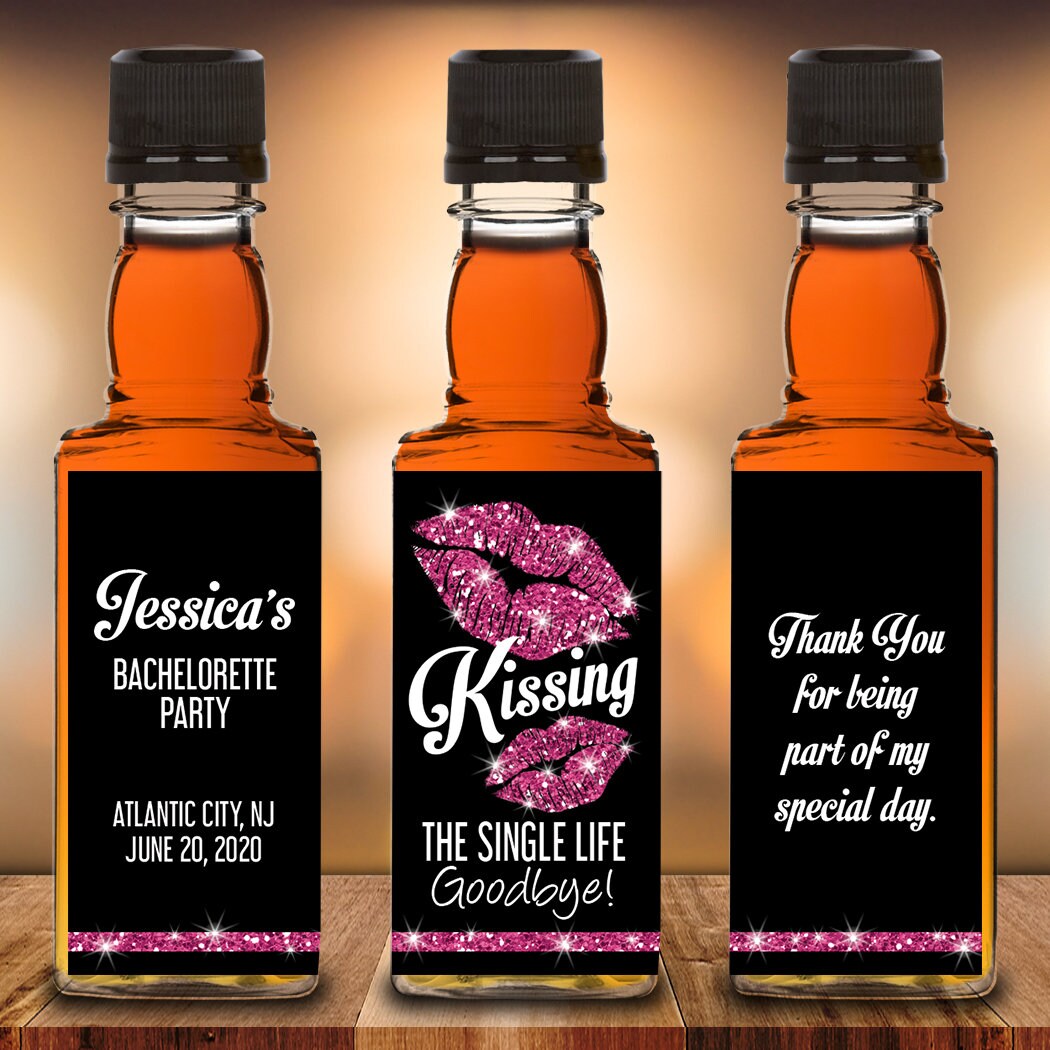 Mini Liquor Bottle Labels Mini Liquor Bottles Bachelorette Etsy