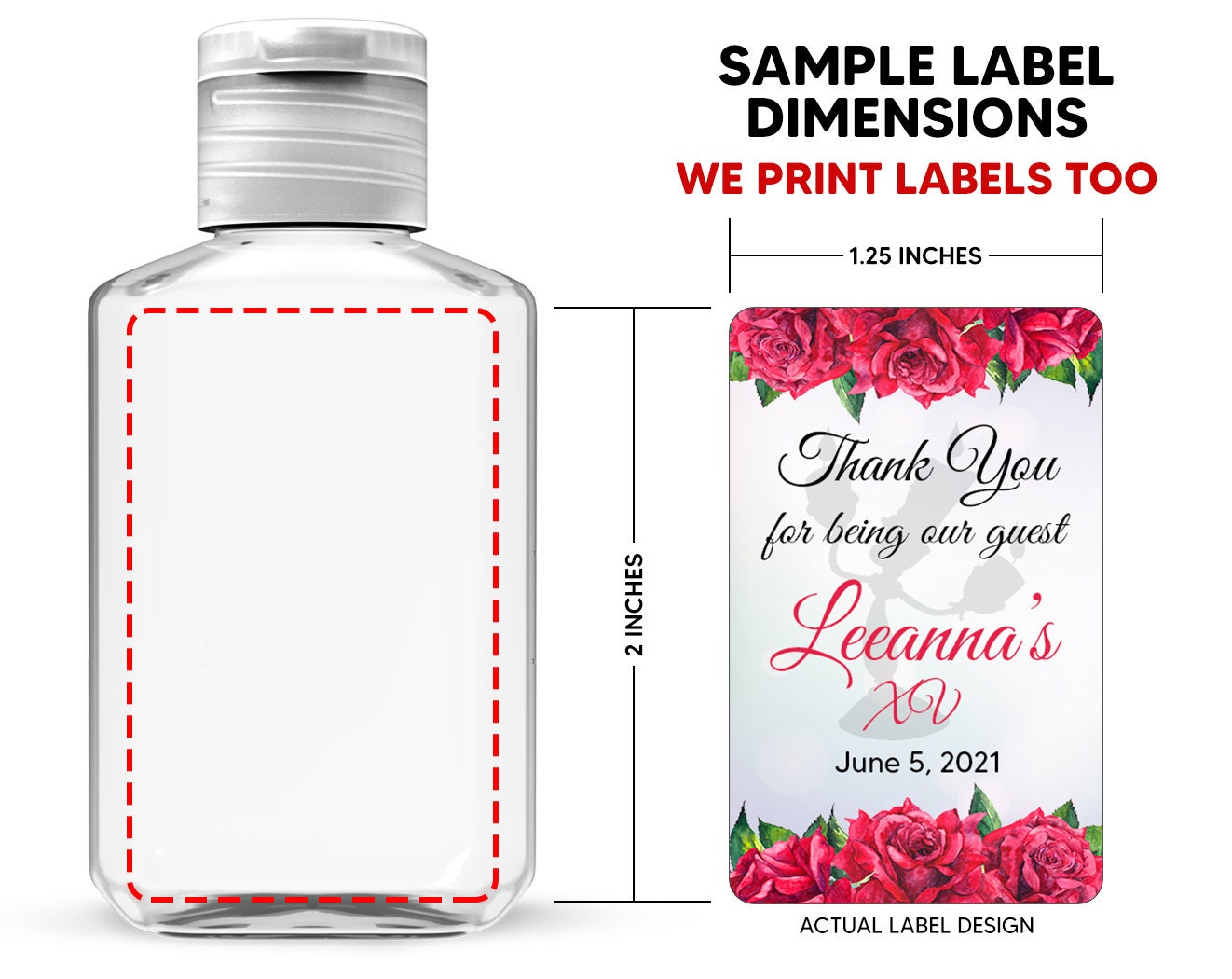 100 Empty Hand Sanitizer Bottles Clear 2oz 60ml Perfect Etsy