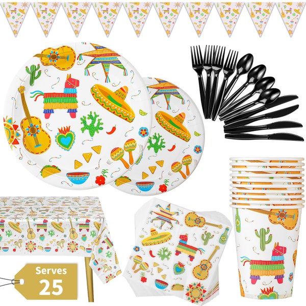 Fiesta Paper Plates Etsy