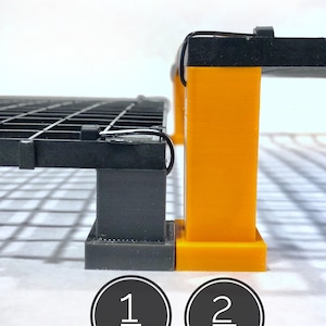 Frag Rack Egg Crate Feet - 2&quot;