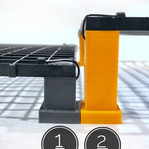 Frag Rack Egg Crate Feet - 1&quot;