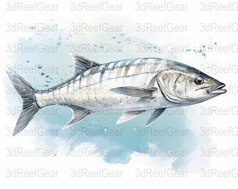Bonefish Watercolor - Digital Download