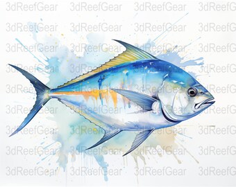 Pompano Watercolor - Digital Download