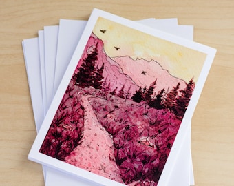 Albion Basin Utah Blank Card 5 Pack | Note Cards with Envelopes
