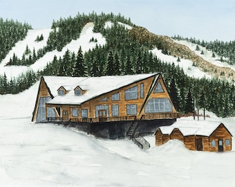 Beaver Mountain Ski Lodge Print