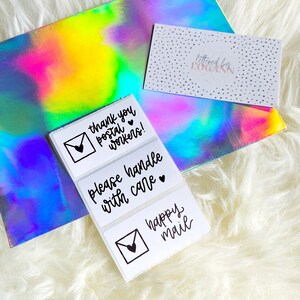 Mailing Stickers | Happy Mail Stickers | Thank You Stickers | Handle with Care | Mail Sticker | Business Stickers | Small Business Sticker