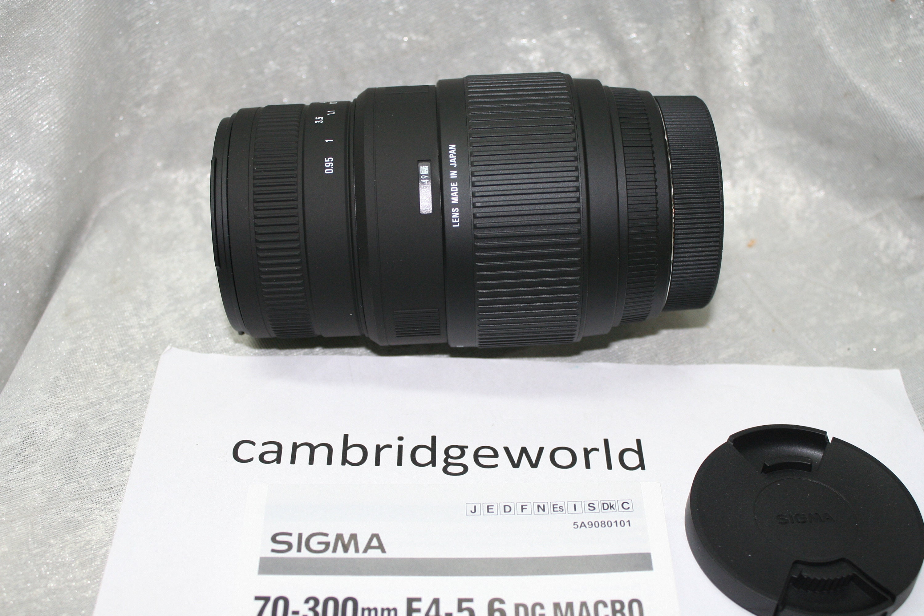 Objectif Sigma 70-300mm F/4-5.6 DL Macro Pour Sony A / Minolta A - Occasion Fonctionnelle