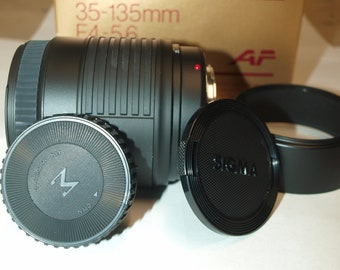 NYTT 35-135 mm f/4-5.6 Sigma AF zoomobjektiv för Sony Alpha och Minolta Maxxum kameror