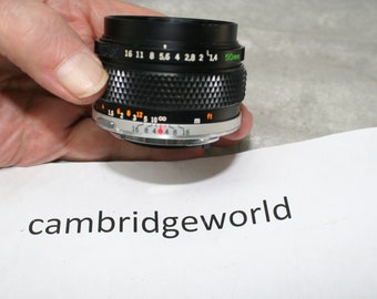 OLYMPUS 50 mm f1,4 ON Zuiko Festbrennweite beschichtetes Modell Made in Japan Active Photos