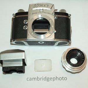 Ihagee Dresden Exa camera with prism finder and 50mm Ludwig Meritar lens image 2
