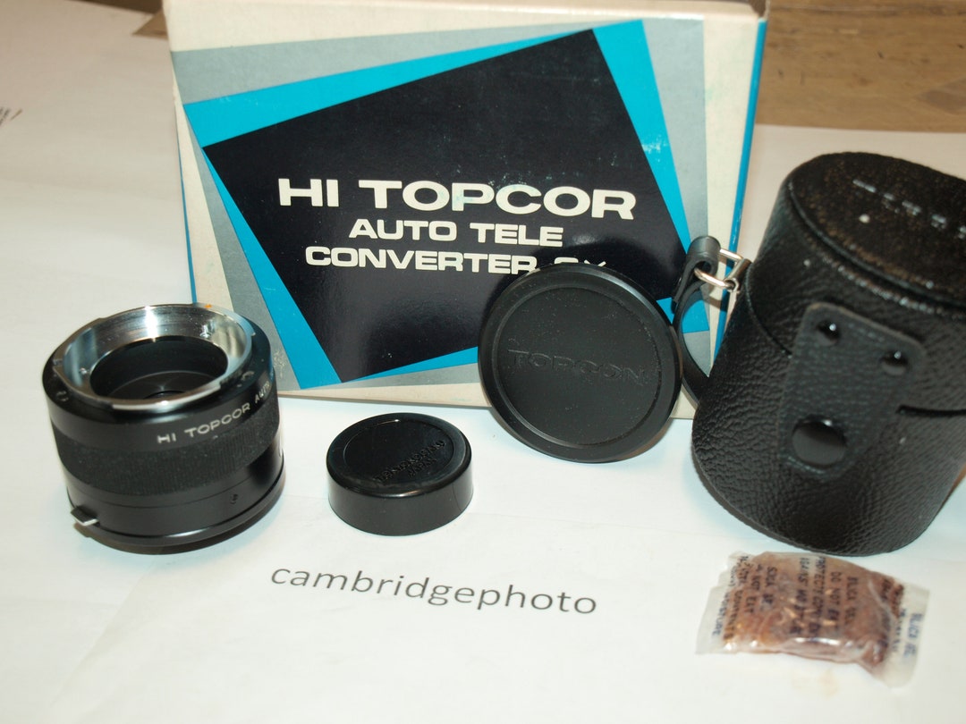 2x Téléconvertisseur TOPCON RE AUTO Pour Appareils Photo RE D, D1, DM - Fabriqué Au Japon