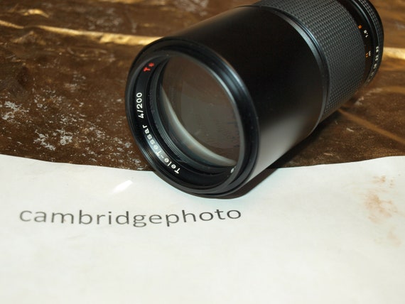 NEW old stock Carl Zeiss 200mm F4.0 T* Tele Tessar lens for Contax and Yashica cameras