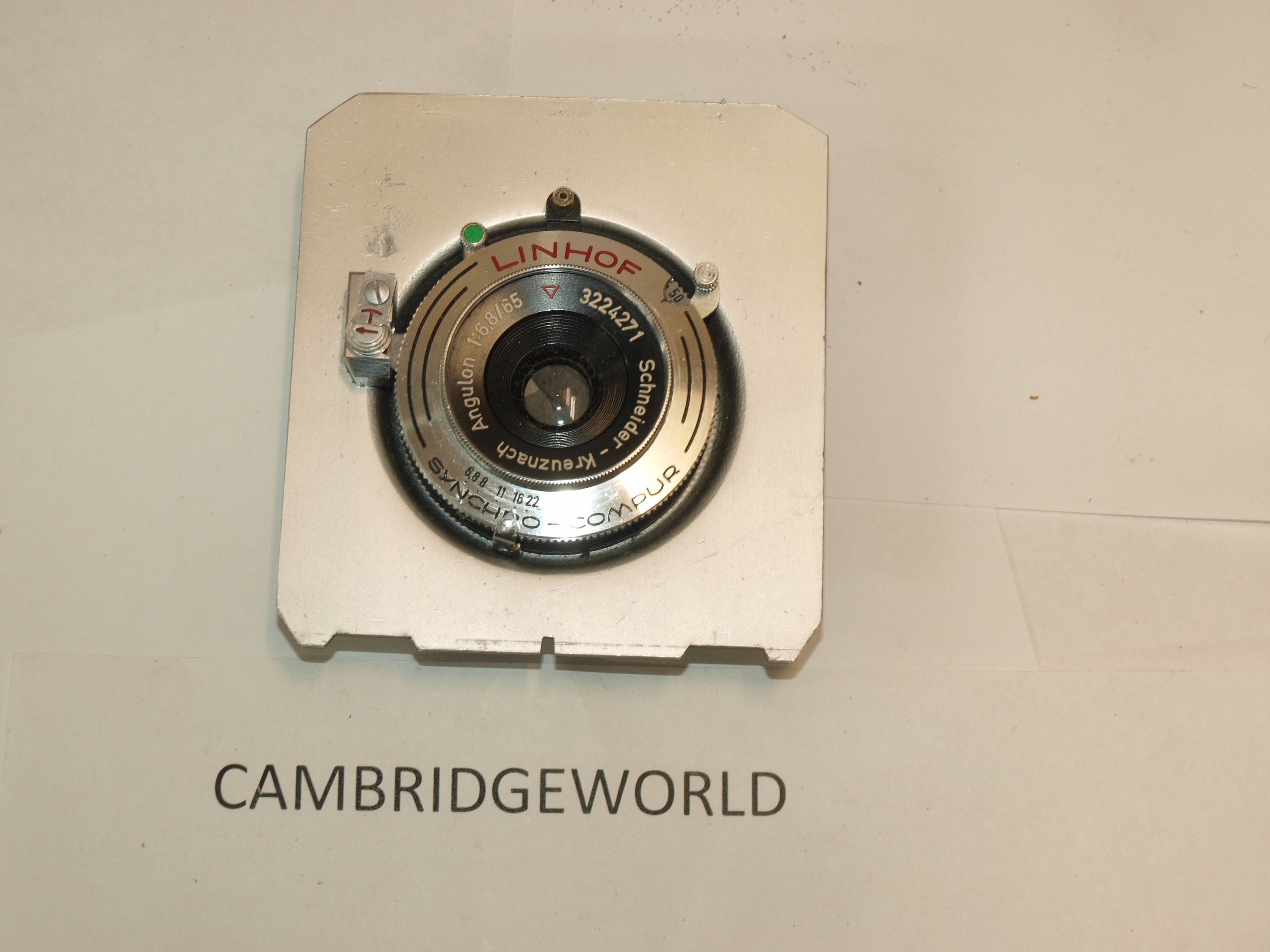 65mm F6.8 Linhof Technica Schneider Kreuznach Angulon Lens - Etsy