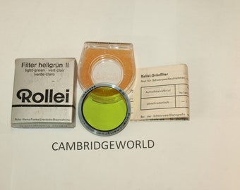NEW Rollei Rolleiflex Bay II light green filter in the original factory box