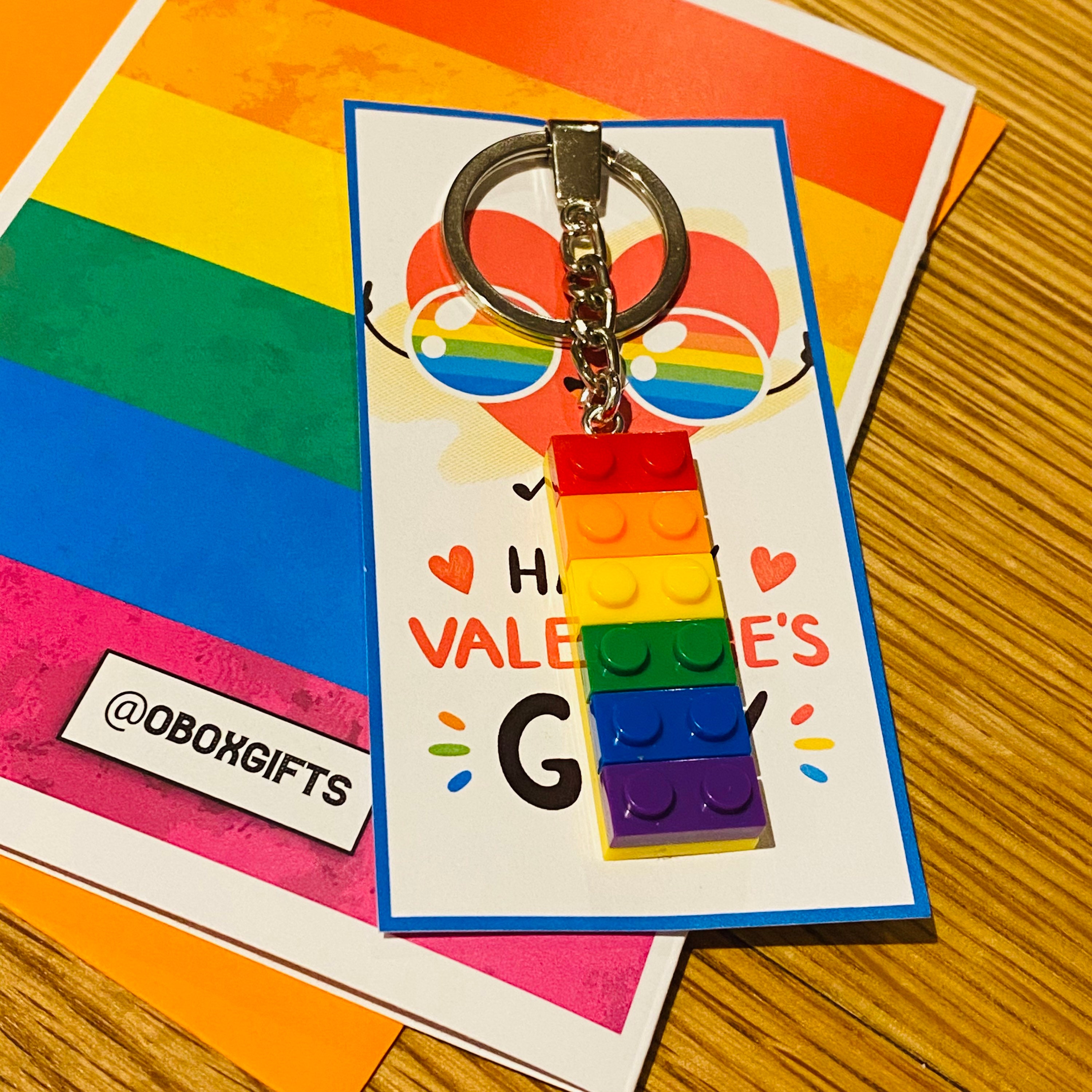 Happy Valentines Gay Card With Keyring Attachment. LGBT | Etsy