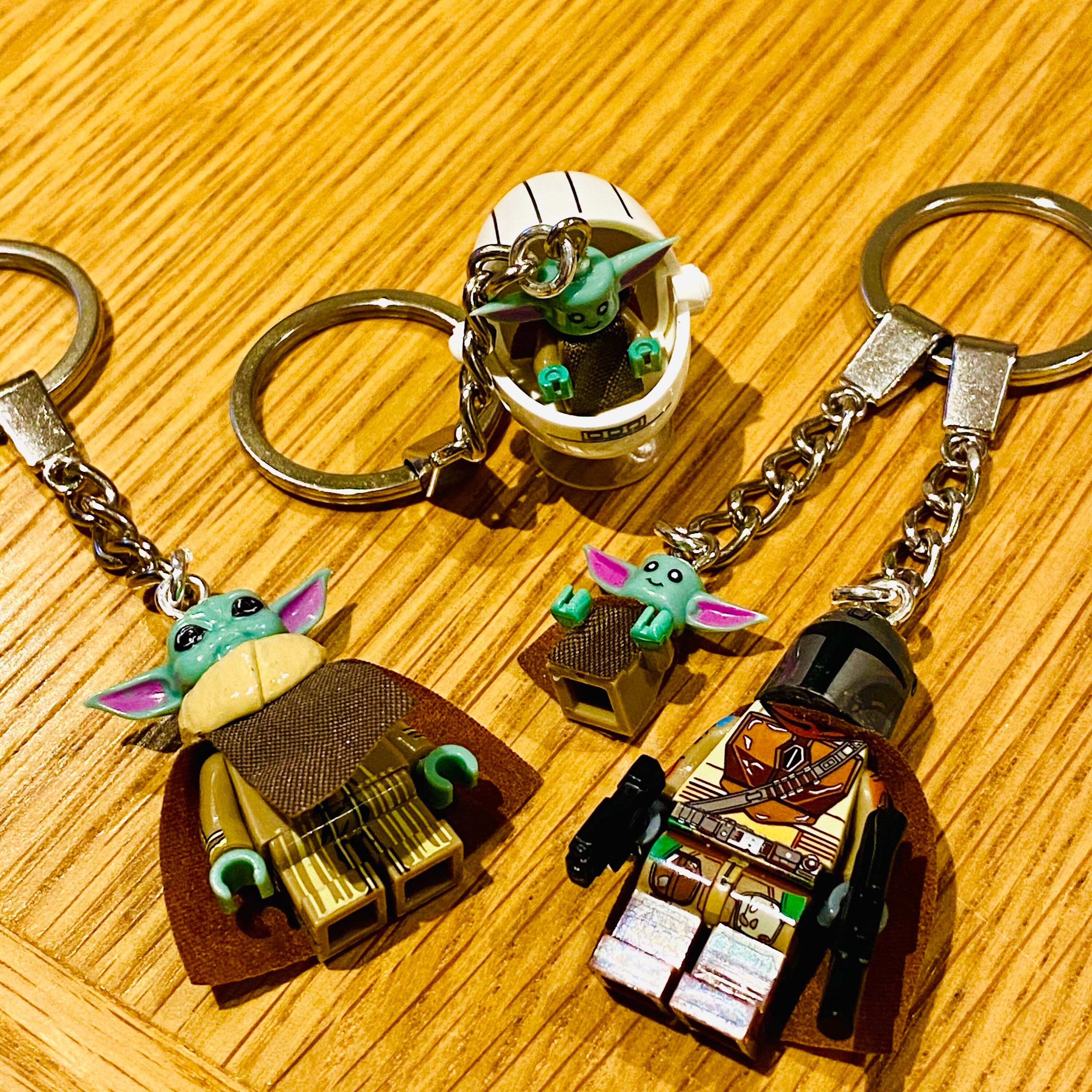 Baby Yoda Keyring Star Wars Lego Inspired Mandalorian Etsy