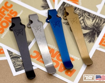 TITANIUM Deep Carry Pocket Clip For Benchmade Pocket Knives