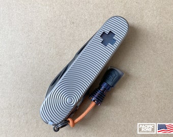 Titanium Scales Pocket Clip for 91mm Victorinox Swiss Army Knife