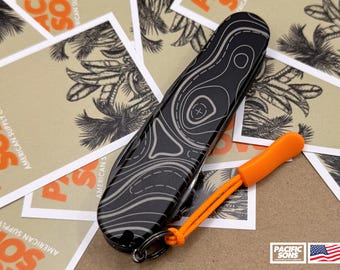 TOPO custom scales for 91mm Victorinox Swiss Army Knife