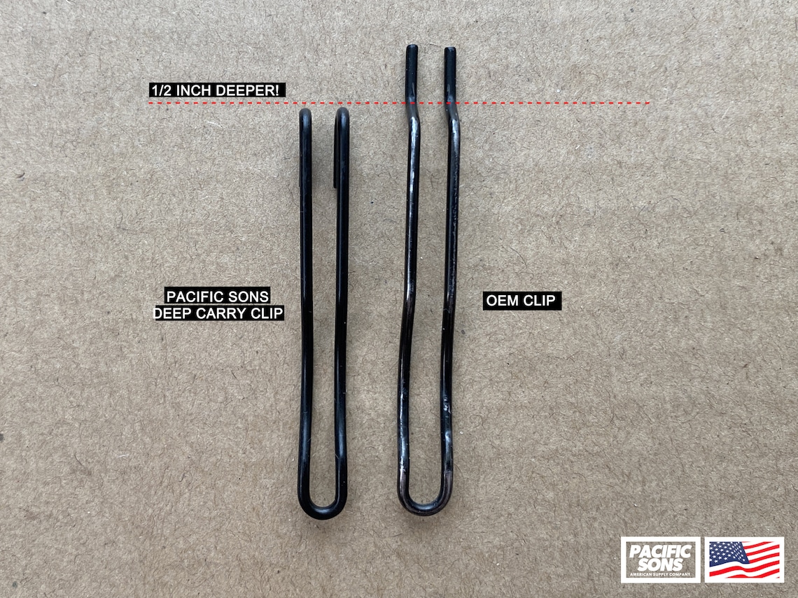 Deep Carry Wire Pocket Clip for Spyderco Knives Etsy