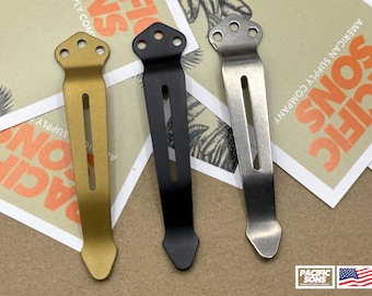 Titanium Benchmade Knife Pocket Clip Replacement: 710, 530, 940, 580, 707, 810, Ares, & More