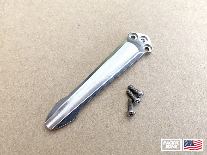 Solid Titanium Pocket Clip for Benchmade W/ Screws Etsy
