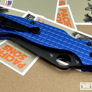 Spyderco Paramilitary 2 - Juego de escala de fragmentación personalizado - Aluminio - 3 colores