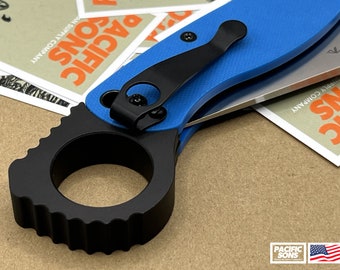 Black Quick Draw Ring/Back Spacer - for the Spyderco ParaMilitary 2 & Para 3