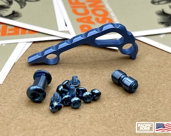 FULL TITANIUM Hardware Bundle for Benchmade 535 Bugout - Backspacer + Hardware Set + Thumb Stud