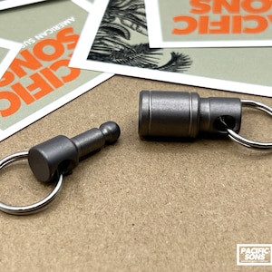Titanium Quick Detach Keyring