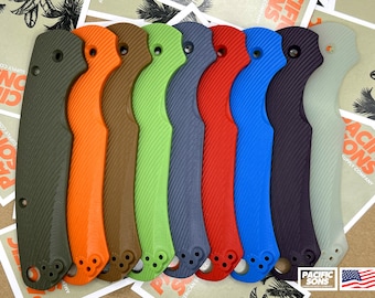 Básculas G10 contorneadas para tu Spyderco Paramilitary 2 - Patrón Sunrise