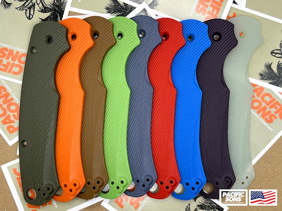 Contoured G10 Scales for your Spyderco Paramilitary 2  - Sunrise Pattern