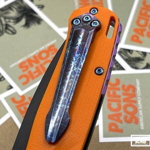 Solid Titanium Pocket Clip for Benchmade w/ Screws