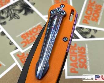 Solid Titanium Pocket Clip for Benchmade w/ Screws