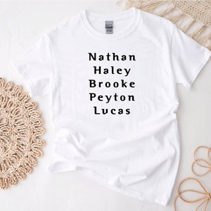 One Tree Hill inspired core 5 characters T-Shirt