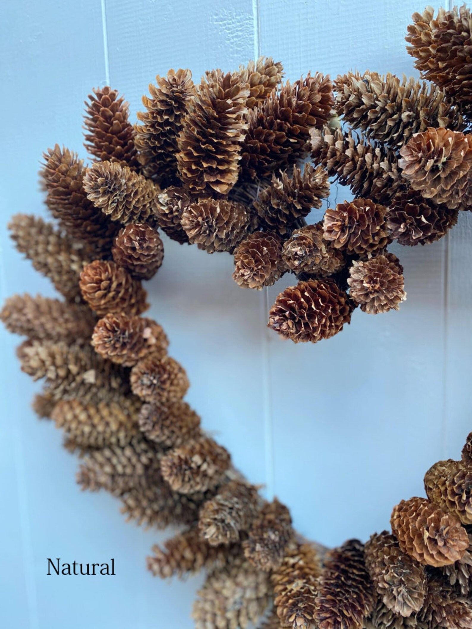 Handmade Pine Cone Heart Wreath Etsy.de