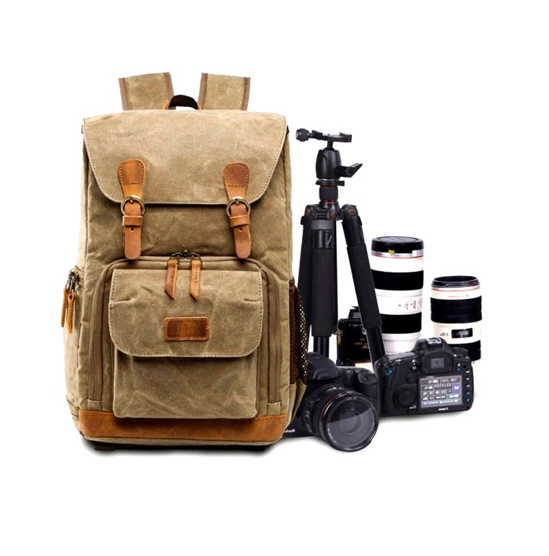 Leather camera bagMens Leather Backpack DSLR camera Etsy