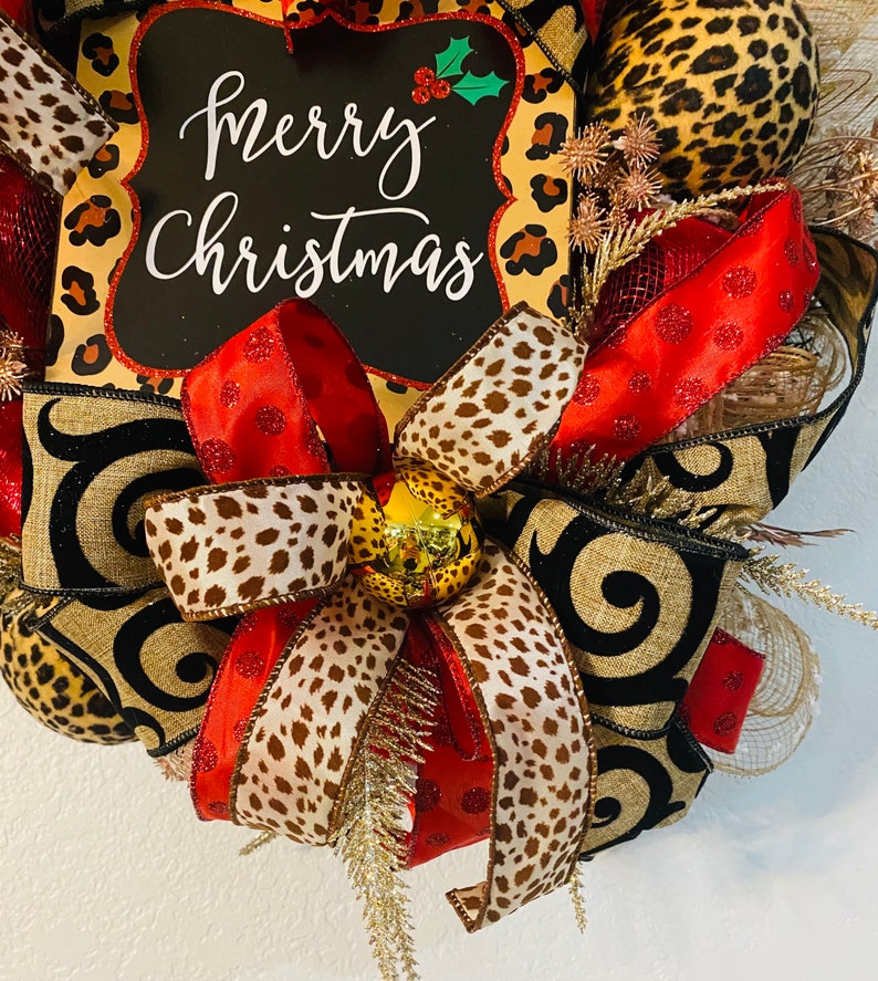 merry-christmas-cheetah-print-wreath-etsy
