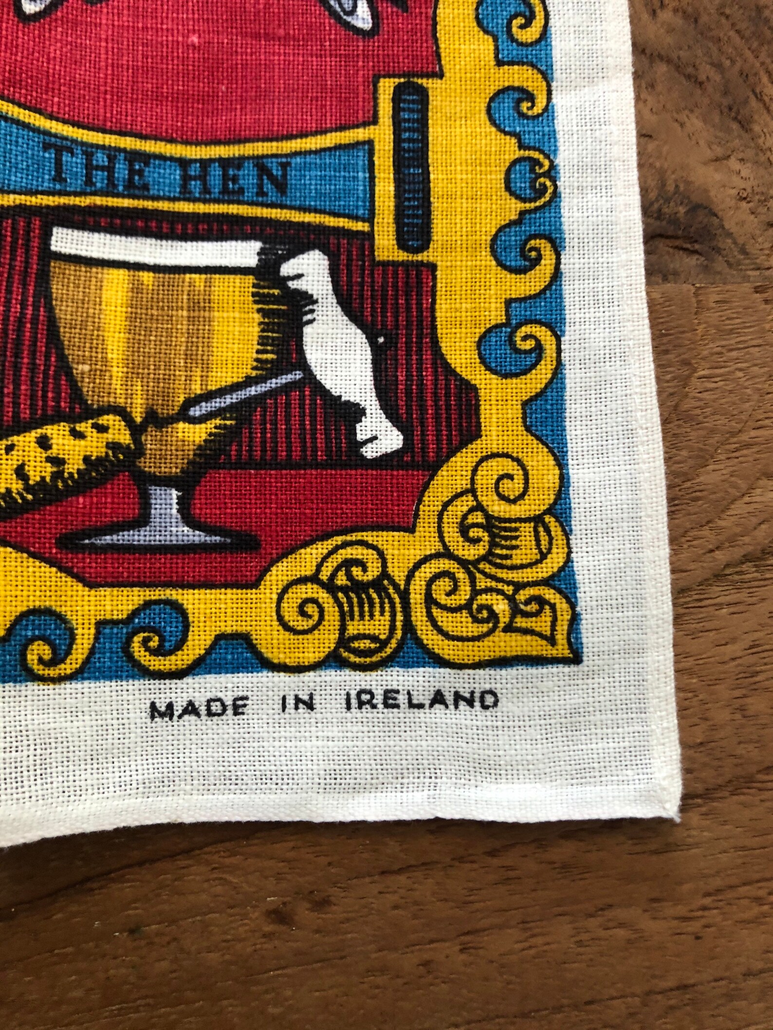 Irish Linen Tea Towel Ireland Souvenir Tapestry Hand Towel Etsy