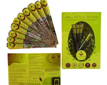 Organic Henna Cones, Reddish Brown Hair Color