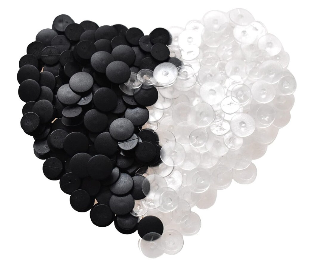 Buckle Plastic Button 2 Colors Shoe Charm Buttons Round Etsy