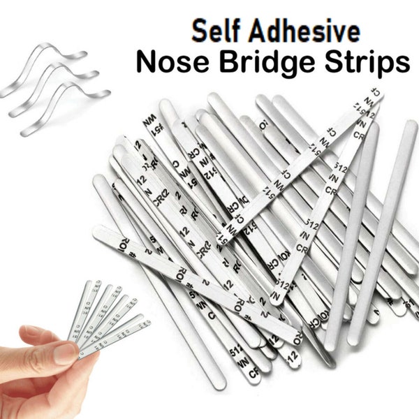 Aluminium Self Adhesive Nose Bridge Clip Metal Strip Wire For Face Mask Making Crafts