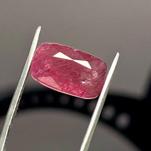 Ruby Loose Gemstone 4.90 Carat Long Cushion Cut | Natural Premium Ruby | Jewelry Making Supply | Engagement Ring Stone