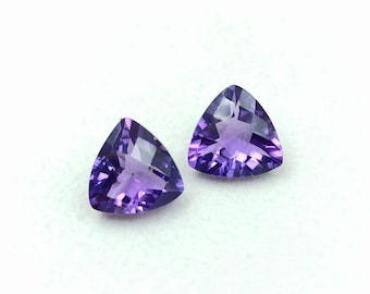 Natural Amethyst Pair for Making Earring Jewellery