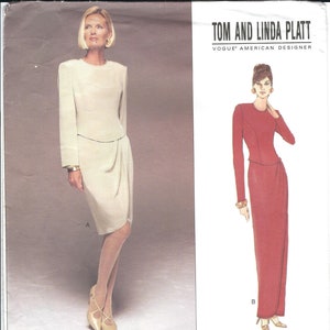 Vogue 1708 – Misses’ dress, formal or evening length – Tom and Linda Platt - Size 18 20 22– UNCUT – FF