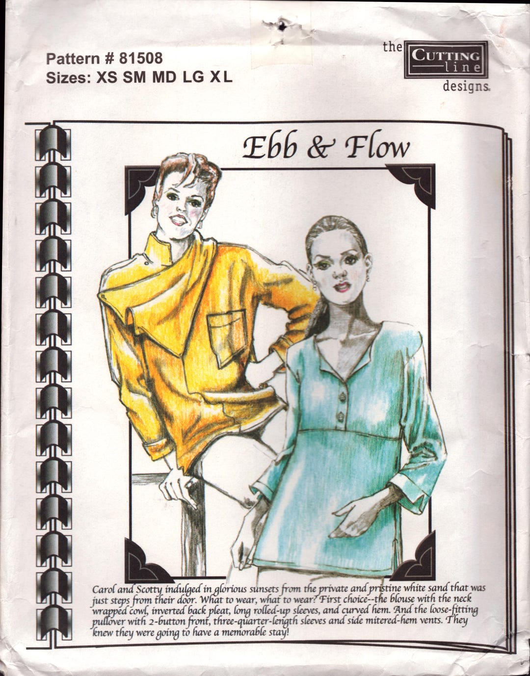 Cutting Line Designs 81508 – “ebb and Flow” Casual Shirt in Two Styles ...