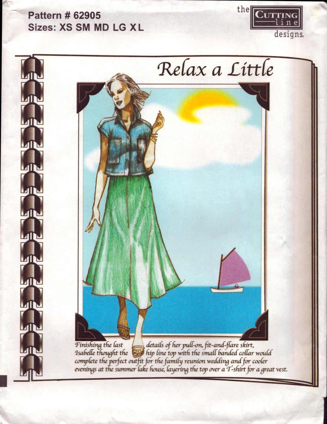Cutting Line Designs 62905 – “relax a Little” Boxy Top & Gored Skirt ...