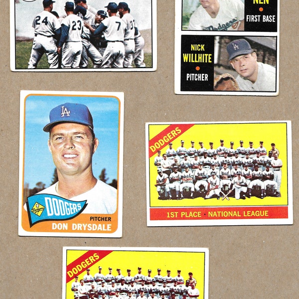 Dodgers Baseball Cards Etsy